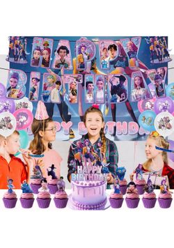 K Pop Demon hunters Birthday Decoration Set