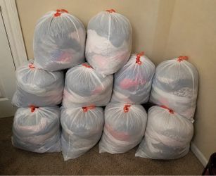Bags of women’s clothes