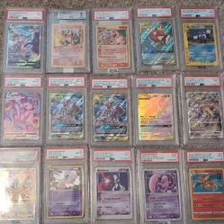 PSA Pokemon Slabs Charizard Mew Mewto 