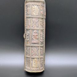 Antique Tibetan Copper/Bronze Scroll case