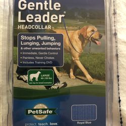 Petsafe Gentle Leader Head collar For Large Dogs 60 - 140lbs Blue