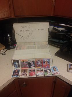 Baseball Cards In Bulk. 80's And 90's rookies And stars galore. Asking $150 for these 3200 cards or best offer. Good Luck