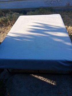 Full-Size Bed. Mattress and Frame
