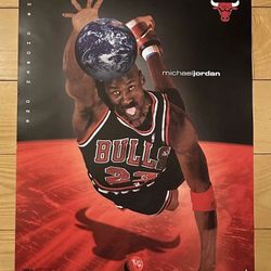 Michael Jordan THE CHOSEN ONE (1998) Chicago Bulls Vintage Original 23x35 POSTER