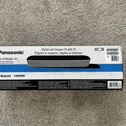 Panasonic - Compact Soundbar with Two Powerful Full-Range Speakers, Dolby Digital SC-HTB200