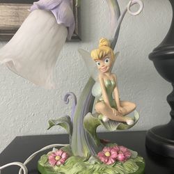 Tinker Bell Lamp Bellflower Fairy 14”