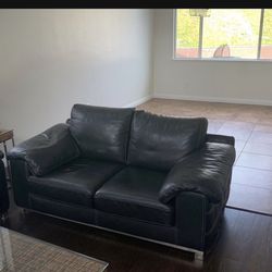 Nice Leather Sofa/Couch and Loveseat