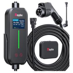 1&2 Portable EV Charger, 8-16Amp Adjustable Current & Timer