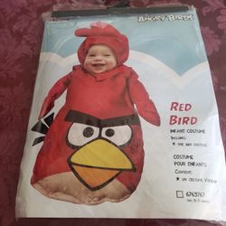 Red Angry Bird Infant Costume Size 0-9 Months
