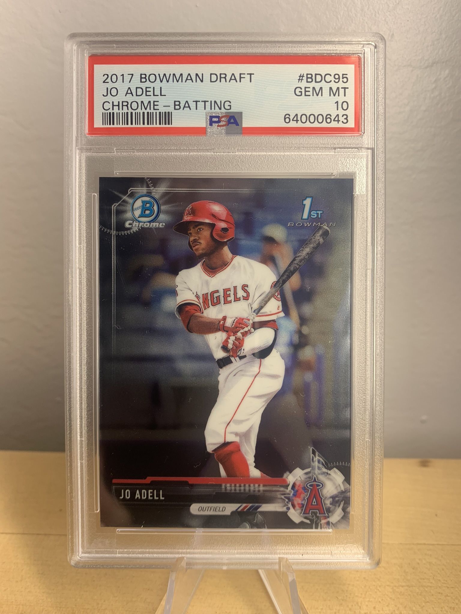 Jo Adell 1st Bowman Chrome PSA 10