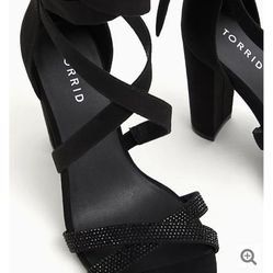 TORRID Sparkle Black Heels 