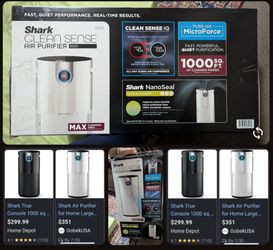 Shark air purifier 1000sq ft