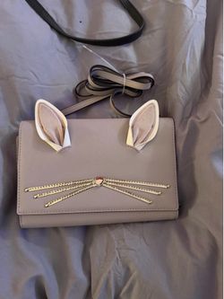 Kate spade New York saffiano bunny crossbody - lilac