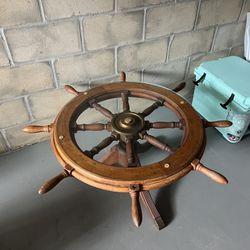 Ship Wheel Table 