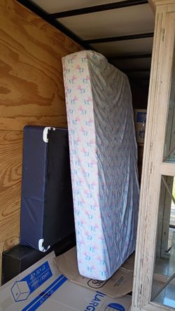 Wooden Bed Frame With Base And Mattress