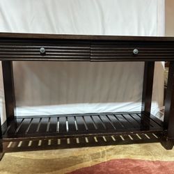 Dark Cherry Solid Wood 2-Drawer Console Buffet Table OR TV stand (SEE DESCRIPTION) $95