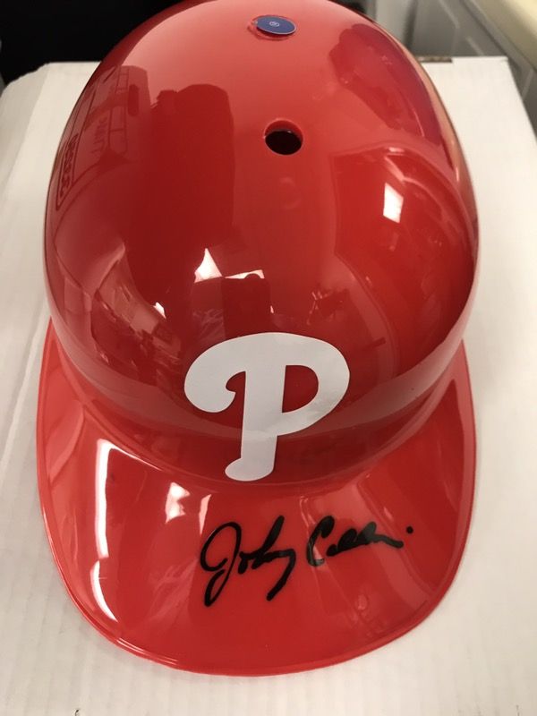 Autographed Johnny Callison Philadelphia Phillie 1964 All Star MVP Batting Helmet (Replica), comes w COA