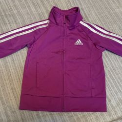 Purple Adidas, Three Striped Jacket
