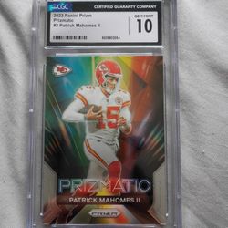 CGC 10 2023 Panini Prizm Prizmatic Patrick Mahomes II