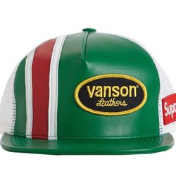 Supreme x Vanson Leathers Mesh Back 5-Panel Hat SS20 DSWT