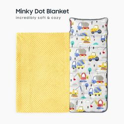 ~NEW~ Toddler Nap Mat with Pillow & Fleece Blanket
