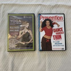 Brand New - Vinyasa Flow Yoga and Dance Yourself Thin Workout DVD Bundle
