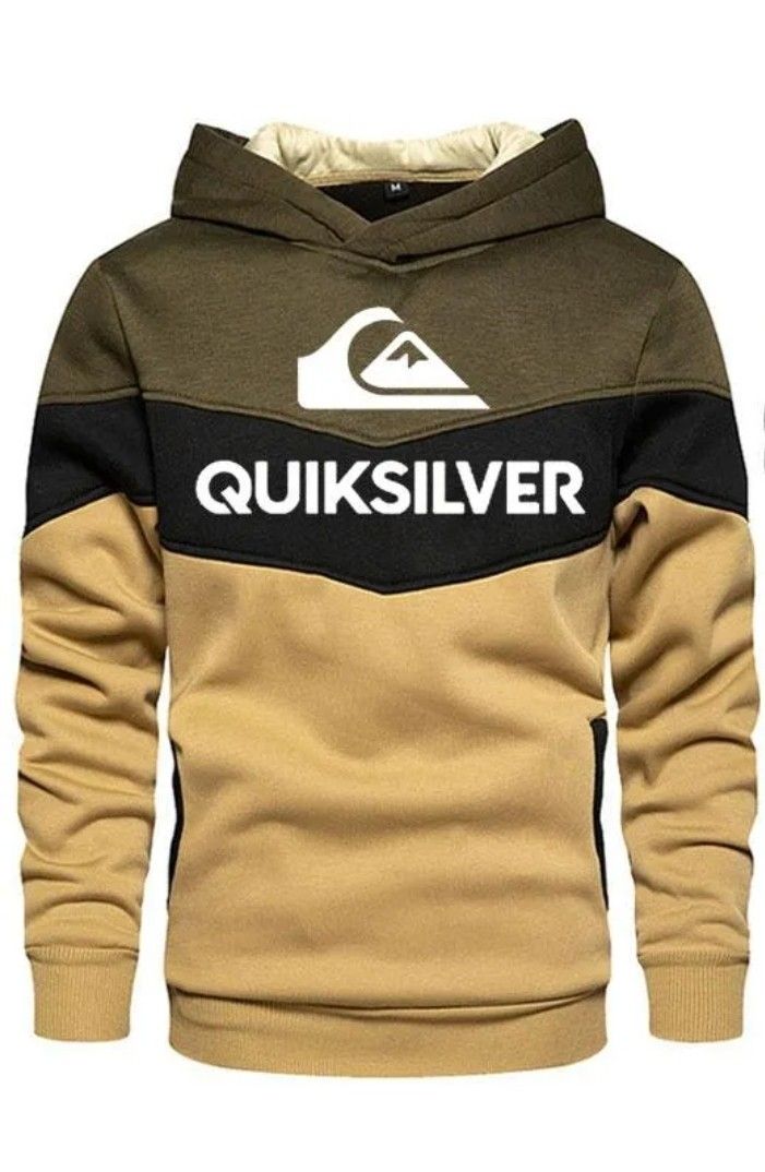 Men Small Green And Khaki Hoddie Sweatshirt