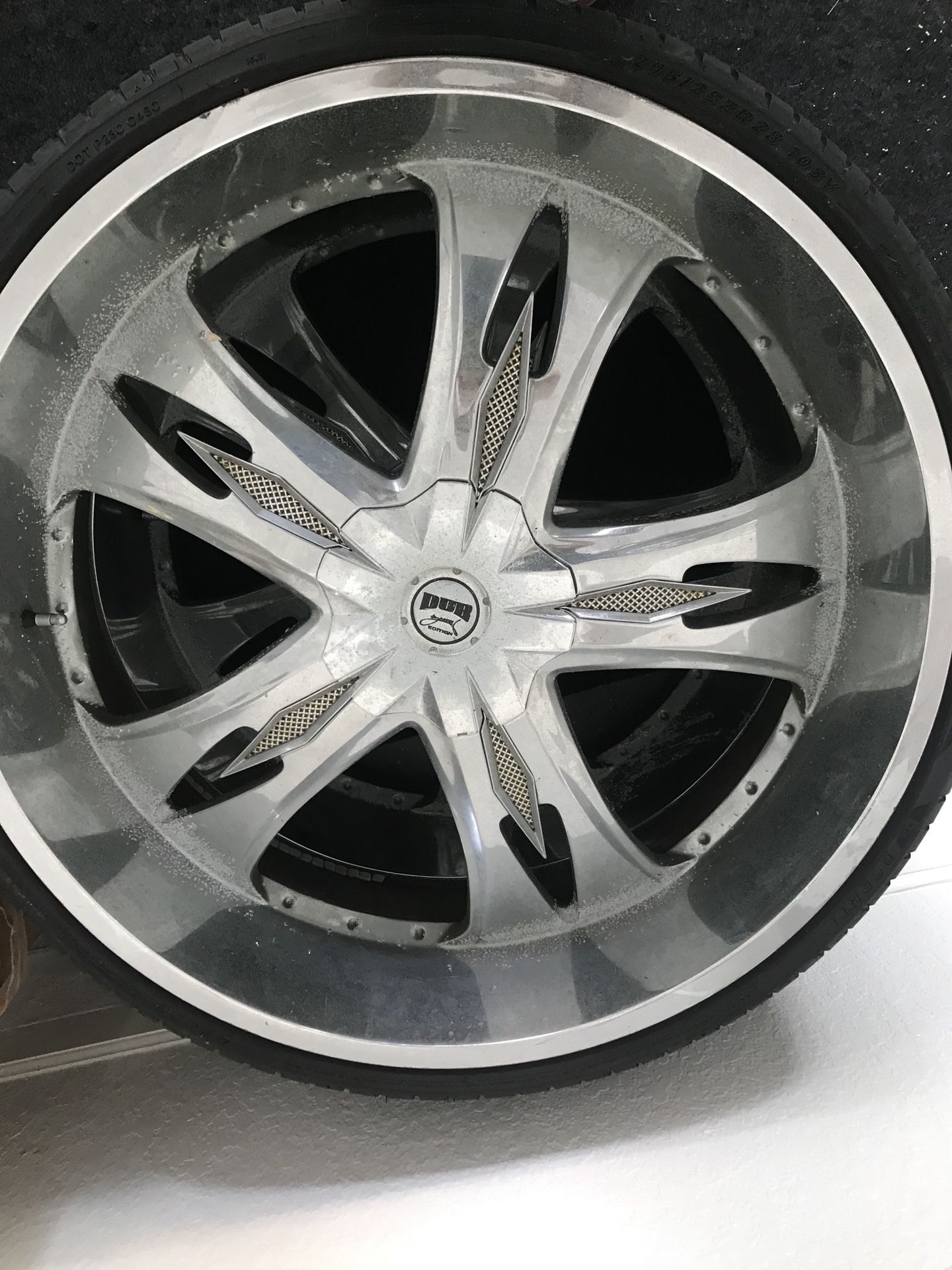 Two: Dub Zane edition Swagger 28 rim with used tires