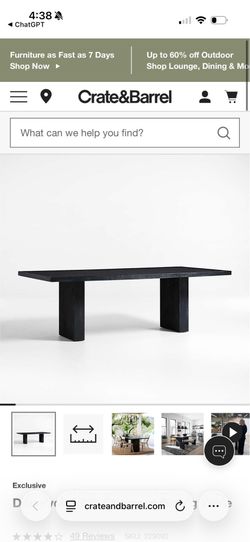 Crate & Barrel Dinning room table