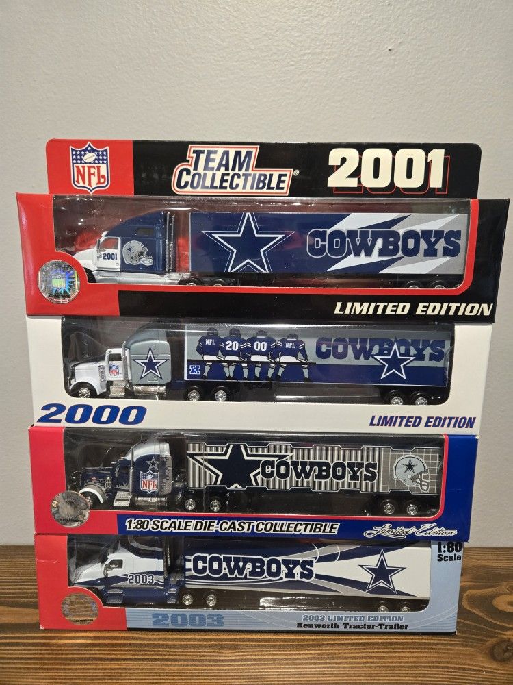 Dallas Cowboys Football Tractor Trailor Collectable Trucks