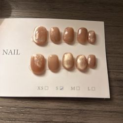 Cat Eye Pressed On Nail 