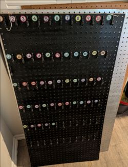 Brand new  heavy duty lots and lots  of peg boards ( never used ) .