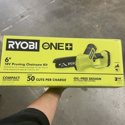 ONE+ 18V 6 in. Cordless Battery Compact Pruning Mini Chainsaw with 2.0 Ah Battery and Charger