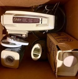 Vintage 12-Speed Oster Kitchen Center with Attachments