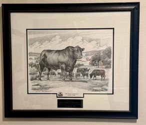 Jack J Wells Signed #20/250 Cowboy Western Art Certified Angus Beef Lithograph