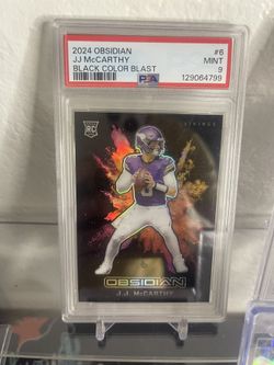 JJ McCarthy Black Color Blast PSA 9
