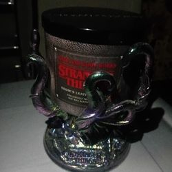 Stanger Things Bath & Body Works Candle + Candle Holder