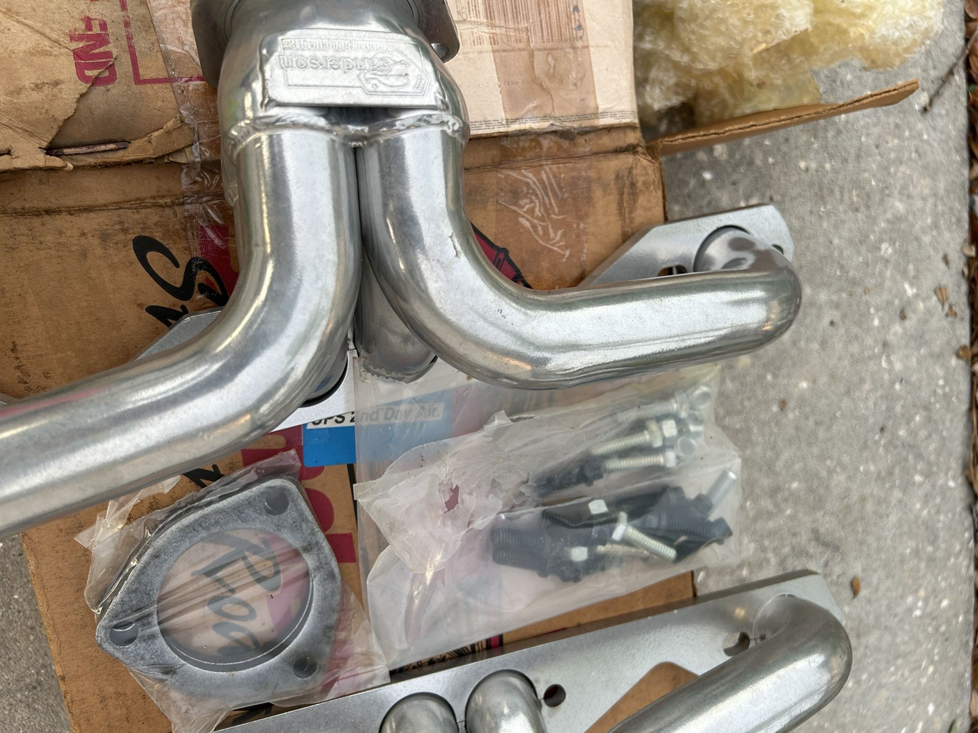 sanderson ceramic coated small block chevy header’s BRAND NEW