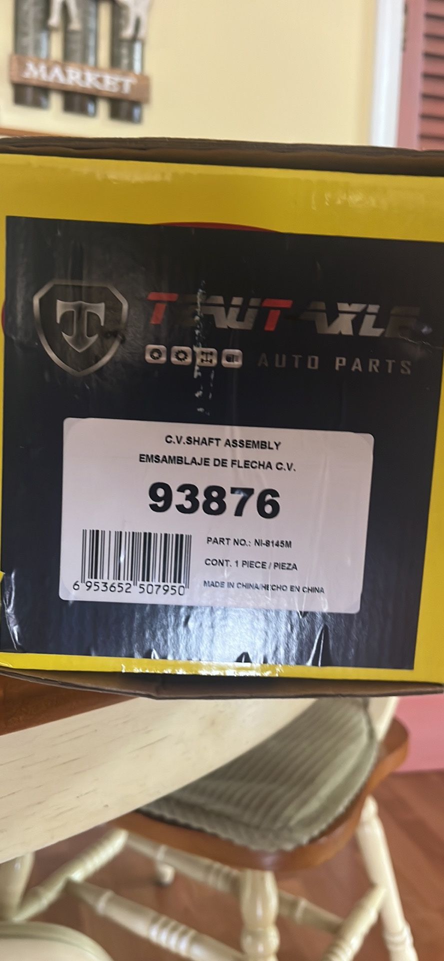 Tzaut Axle Cv Joint