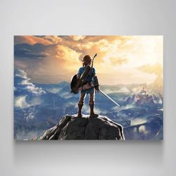 Legend of Zelda Breath of the Wild Canvas Wall Art – 36x24