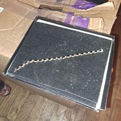 14k Onyx & Diamond Bracelet 