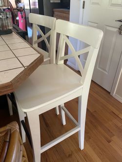 IKEA White Barstools