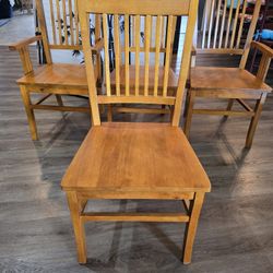 Matching set of 4 wood dining chairs by Coaster Fine Furniture