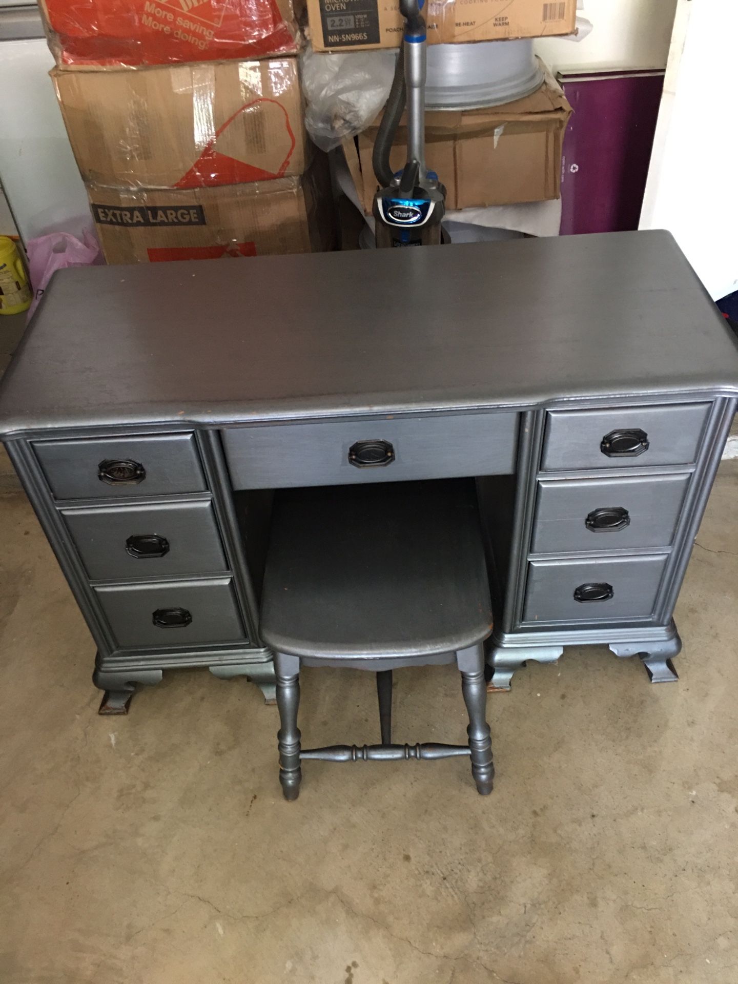 Wooden Desk with Stool...Nice!