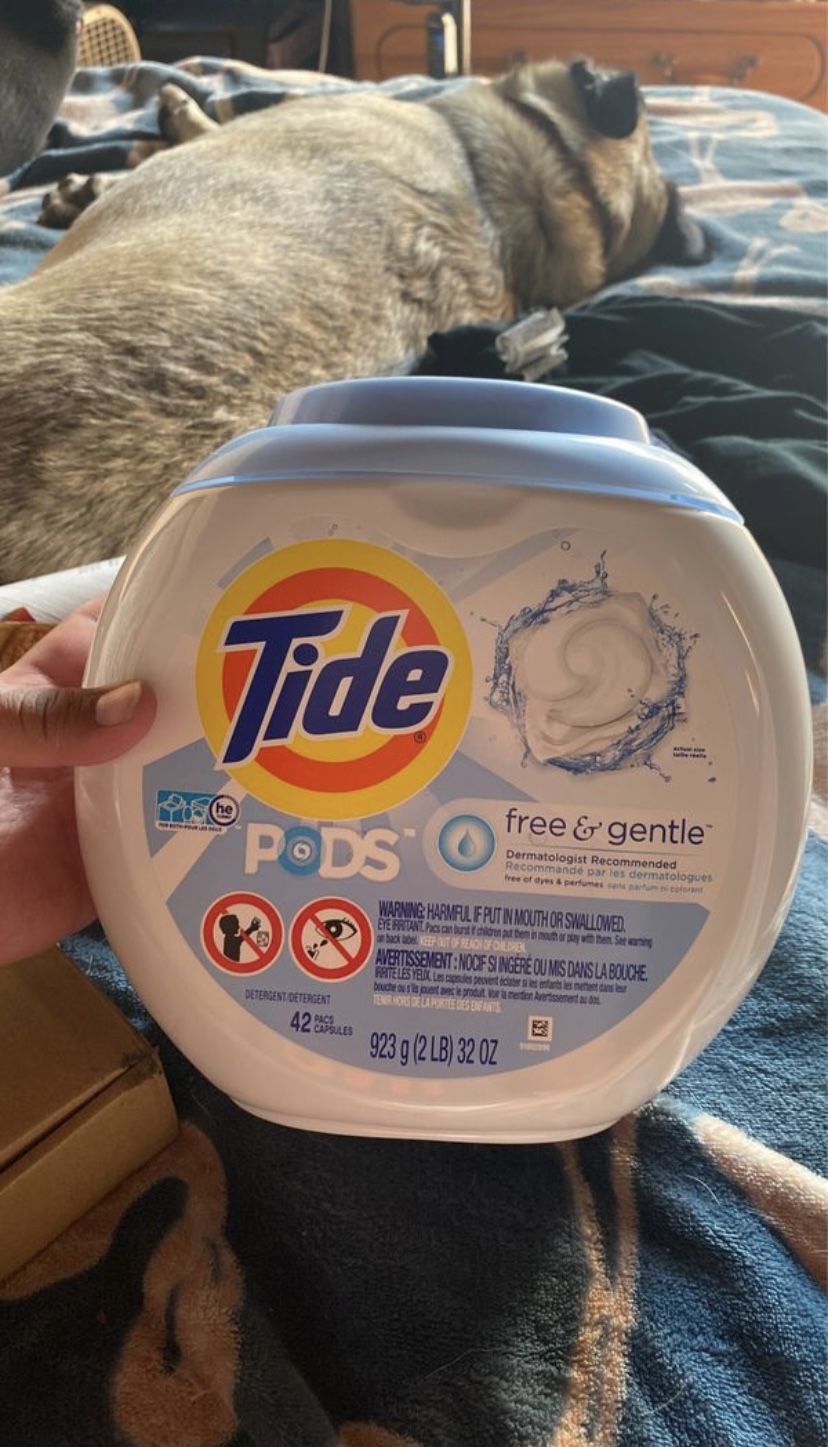 Tide Pods free and gentle 42 count