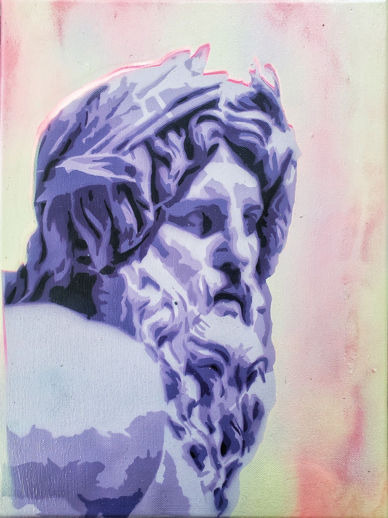 Original Graffiti Street Art On Canvas