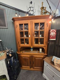 Solid Wood Corner Cabinet