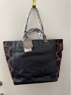 New Black Leather Tote Bag by Rafe New York