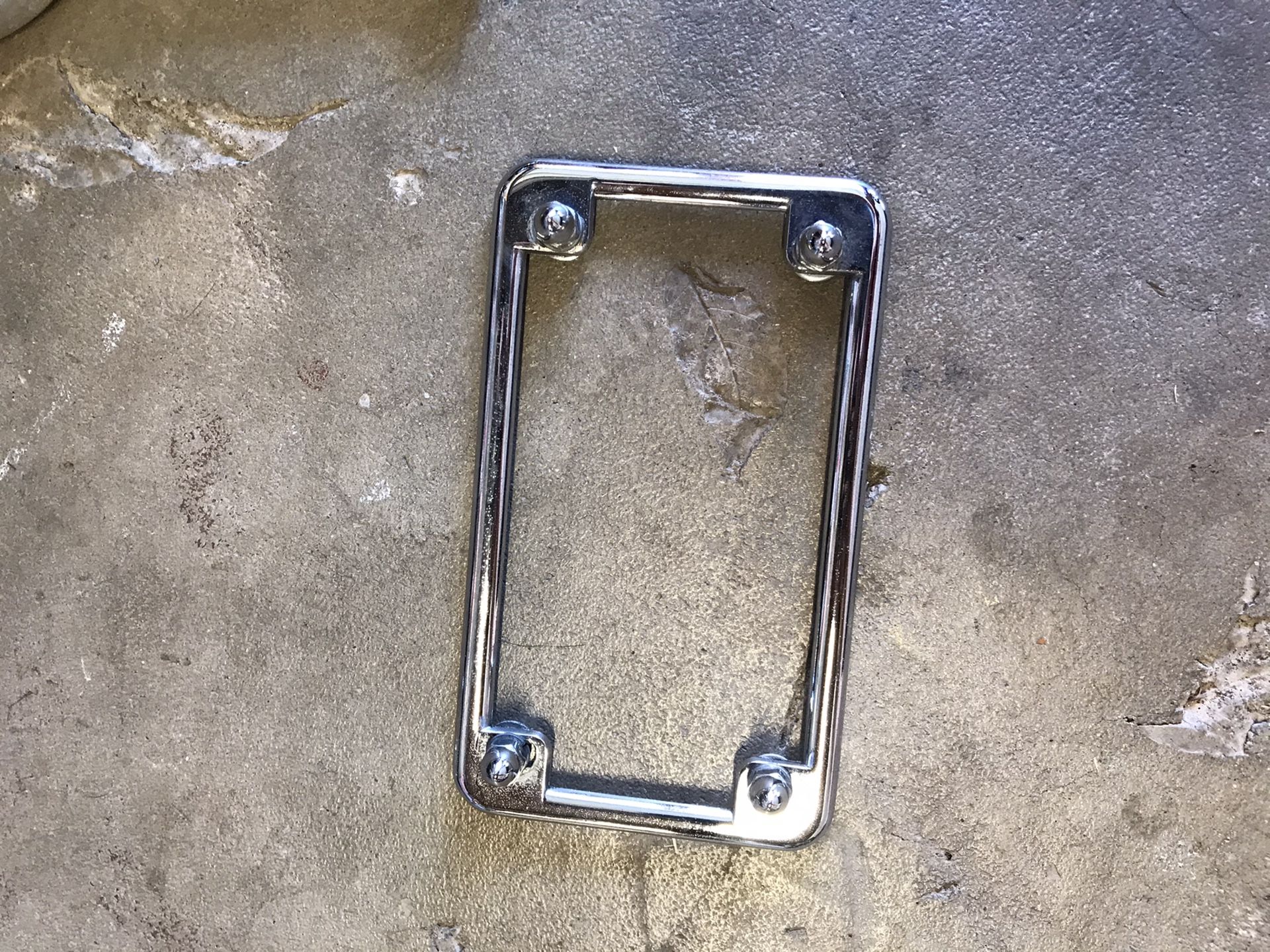 Motorcycle license plate frame