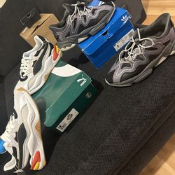 puma and adidas shoes both for 95$